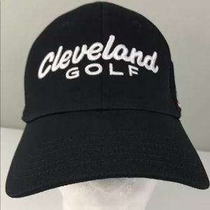 New Cleveland Golf black adjustable sports hat